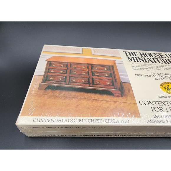 THE HOUSE OF MINITURES X-ACTO COLLECTORS EDITION WOOD DRAWERS FURNTIURE 1970S - Picture 6 of 7